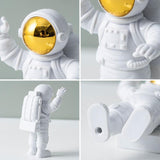 Conjunto Astronautas + Luminária Decoração Estátuas