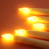 Kit 02 Velas De Led Amarelo - Modelo Castiçal