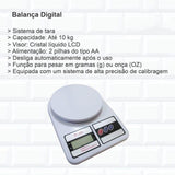 Balança Cozinha Digital 10kg Alta Precisão Dieta E Nutrição