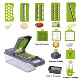 Fatiador de Legumes Cortador Inox Frutas E Verduras 13 Peças- Novo SliceMaster